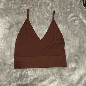 Brown tank top